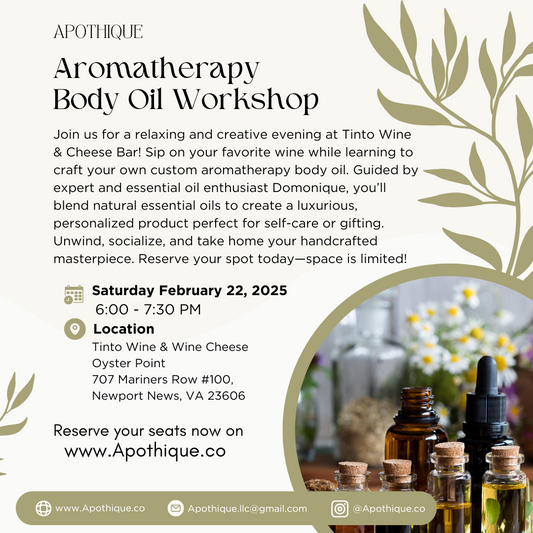 Aromatherapy Body Oil Workshop